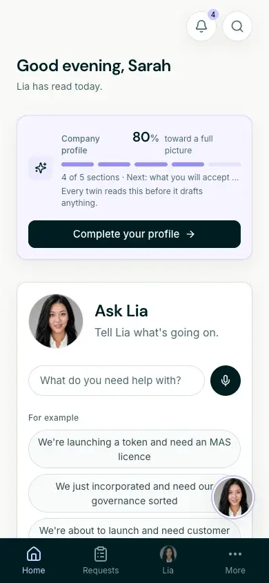 The Fraction client app on a phone.